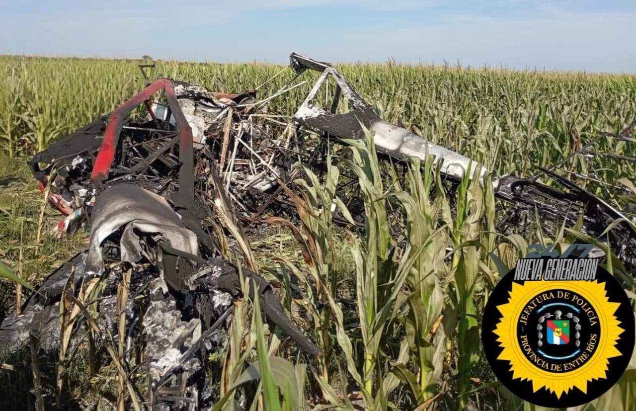Avioneta fumigadora se precipitó en la zona rural de Feliciano: un herido