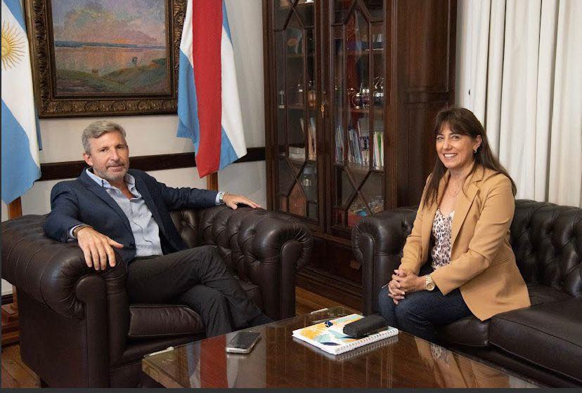 Frigerio recibió a la senadora Domínguez y abordaron gestiones para Feliciano